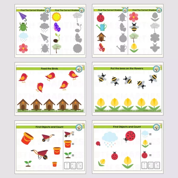 Spring Theme Printable Book for Children ages 1-4